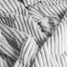 Thermal Modern Printed Cord Throw Blanket - Charcoal / 127x152 - thumbnail 4