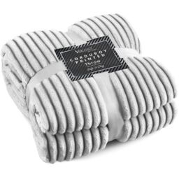Thermal Modern Printed Cord Throw Blanket - Charcoal / 127x152 - thumbnail 3