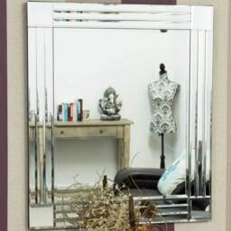 Triple Edge Square Cornered Mirror  - Silver - thumbnail 3