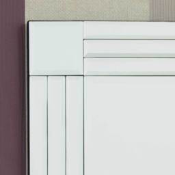 Triple Edge Square Cornered Mirror  - Silver - thumbnail 2