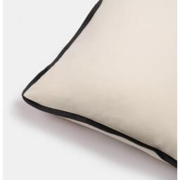 Pack of Matte Velvet Piped Edge Cushion Covers - Cream / 2 - thumbnail 5