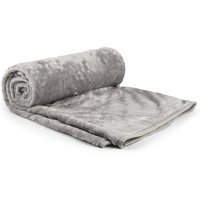 Cosy Fleece Blanket in Silver - Silver