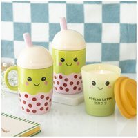 Matcha Latte Scented Candle Kawaii Green Takeaway Cup Gift - Green