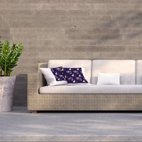 Trendy Egyptian Motifs Outdoor Cushion - Blue / 60cm - image 1