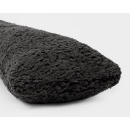 Teddy Fleece Door Draught Excluder Draft Insulator - Charcoal - thumbnail 5