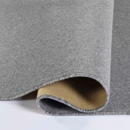 Simple Plain Living Room Soft Low Pile Area Rugs Felt Back - Silver / 160x230 cm - thumbnail 3