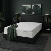 Hotel Quality Mattress Topper 5cm Thick Microfibre Cover - White / Small Double - image 1