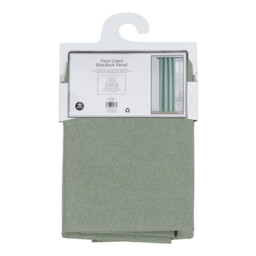 Faux Linen Blackout Panel - Silver - thumbnail 3