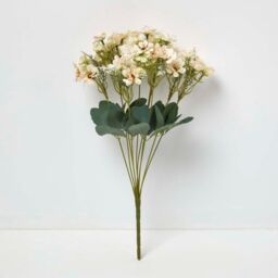 Artificial Wild Daisy Cream Bouquet Flower, 46 cm - Cream - thumbnail 4