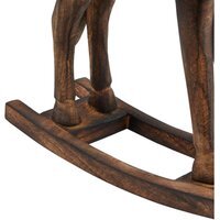 Rustic Natural Rocking Horse For Vintage Decor - Brown