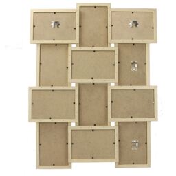 12 Photo Collage Frame - Wood - thumbnail 2