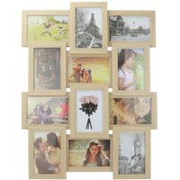 12 Photo Collage Frame - Wood - thumbnail 1