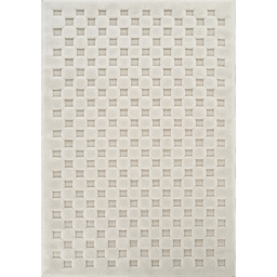 Freya Living Room Area Rug Contemporary 3D Embossed Modern Cubed Design - Cream / 230cm - thumbnail 2