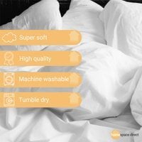 Aurora Embellished Duvet Cover Set - White / Double
