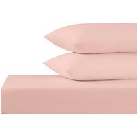Cooling Cotton Sheet and Pillowcase Set - Blush / Single
