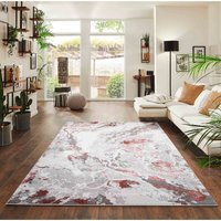 Emperor Picasso Modern Waterflow Abstract Area Rugs - Pink / 160x230 cm Rectangle - thumbnail 1