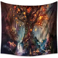 Bohemian Hanging Tree Tapestry - Multi - thumbnail 1