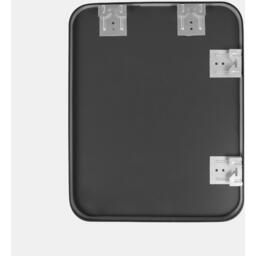 Metal Bathroom Wall Mirror - Black - thumbnail 2