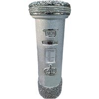 Crushed Crystal Diamond Royal Letter Box Ornament - Silver