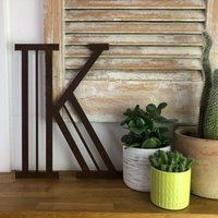 Personalised Metal lettering , Personalised Gift , Rusty Art Deco Letter K - Rusted