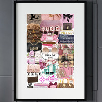 Pink Fashion Wall Art - Pink