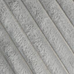 Pack Of Faux Fur Ribbed Cushion Covers - Grey / 2 - thumbnail 5