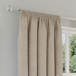 Dallas Natural Blackout Pencil Pleat Curtains - Natural / 117cm / 229cm - thumbnail 4