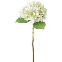 Vintage Floral Accent Rustic Charm Single Hydrangea  - Green