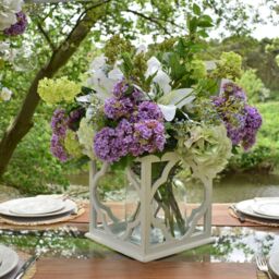 Vintage Floral Accent Rustic Charm Single Hydrangea  - Green - thumbnail 4