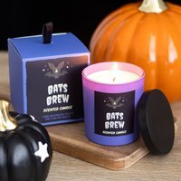 Bat's Brew Clove Tobacco Candle Warm Mysterious Scent for Cozy Nights - Blue