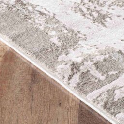 Serenity Modern Abstract Abrasion Contemporary Area Rugs - Stone / 160x230 cm Rectangle - thumbnail 3