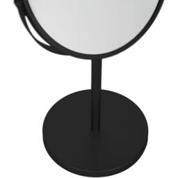 Harbour Housewares Pedestal Mirror - 18.5cm x 34.5cm - Black - Black - thumbnail 4