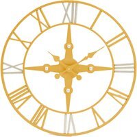 Vitus Gold and Silver Wall Clock - Gold