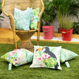 Toucan Paisley Printed Garden Scatter Cushion Cover - Toucan / 1 / Toucan - thumbnail 2