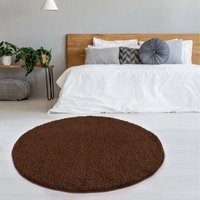 Myshaggy Circle Collection Rug  - Brown
