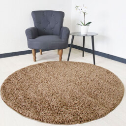Myshaggy Circle Collection Rug  - Brown - thumbnail 2