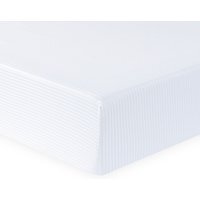 Bamboo Cotton Fitted Sheet - White / Superking