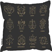 Zodiac Sign Set Outdoor Comfy Cushion - Gold / 60cm - image 1