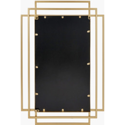 Art Deco Rectangular Wall Mirror - Gold - thumbnail 5