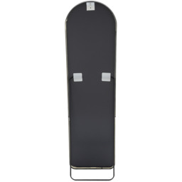Freestanding Arched Metal Full Length Mirror - Black - thumbnail 3
