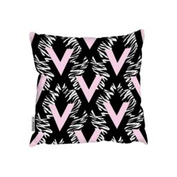 Geometric Animal Print Outdoor Cushion - Pink / 60cm - thumbnail 2