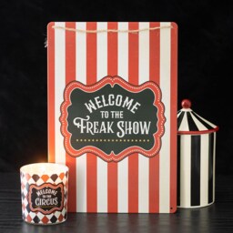 Welcome to the Freak Show Metal Hanging Sign - Red - thumbnail 3