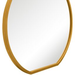 The Circulus Gold Flat Bottom Circular Wall Mirror - Gold / 100cm - thumbnail 4