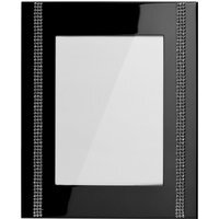 Opulence Silver Plate Steel Black 4 x 6 Photo Frame - Black