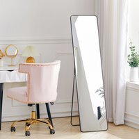 Standing or Hanging Full Length Mirror - Black - image 1