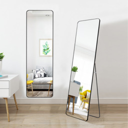 Standing or Hanging Full Length Mirror - Black - thumbnail 2