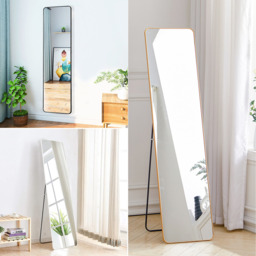 Standing or Hanging Full Length Mirror - Black - thumbnail 3