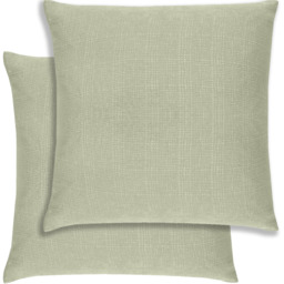 Pair of Matrix Textured Cushion Covers - 43x43cm - Cases Only - Green - thumbnail 3