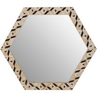 Henley Grey Frame Rectangular Wall Mirror - Multicolour