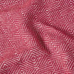 Homescapes Malda Cotton Throw with Tassels - Red / 200cm - thumbnail 3